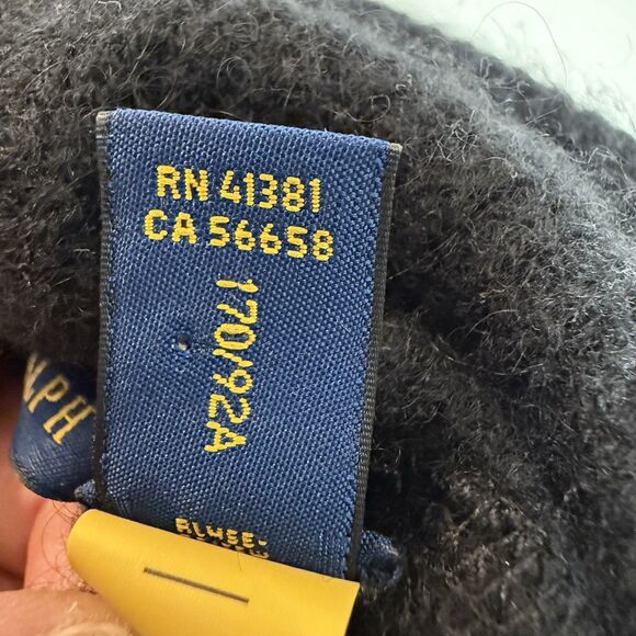 Polo Ralph Lauren Men’s Washable Cashmere Hooded Sweater Black Small $398 - Picture 11 of 11